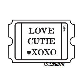 Maya Road: Love Ticket Clear Stamp