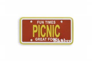 Karen Foster: Mini License Plate - Picnic
