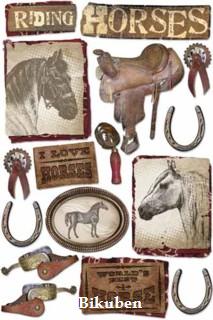 Karen Foster: Cardstock Stickers - Horses
