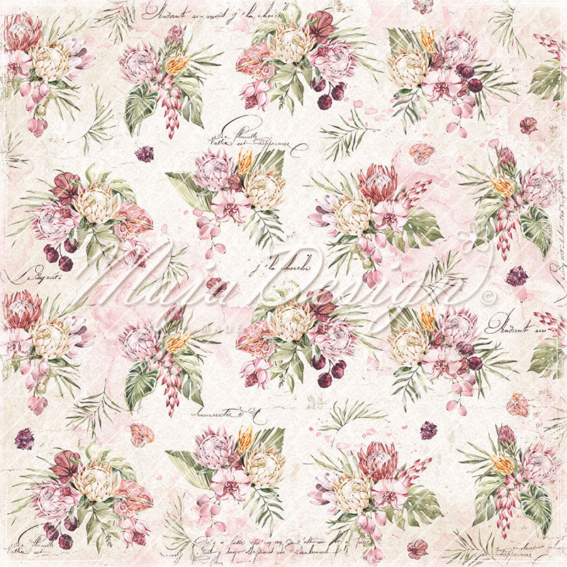 Maja Design - Tropical Garden - Exotic plants -   12 x 12"