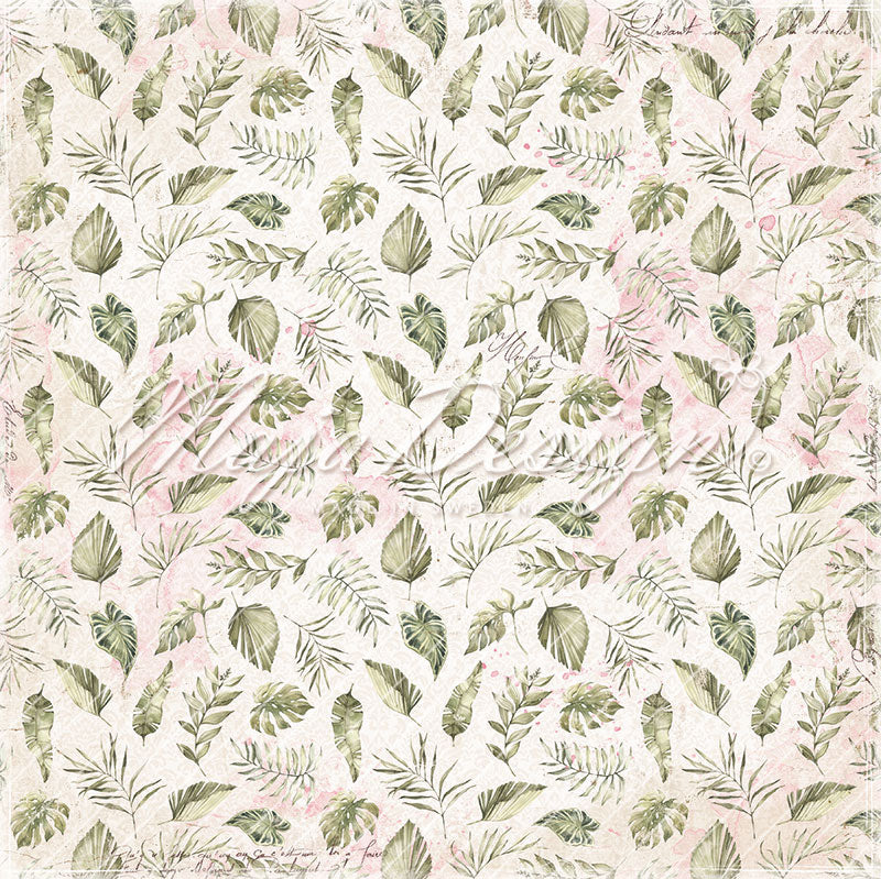 Maja Design - Tropical Garden - Big leaves -   12 x 12"