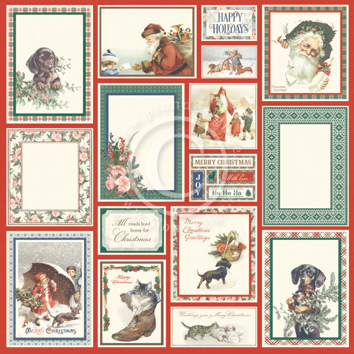 Pion Design - Home for Christmas - Merry Christmas - 12 x 12"