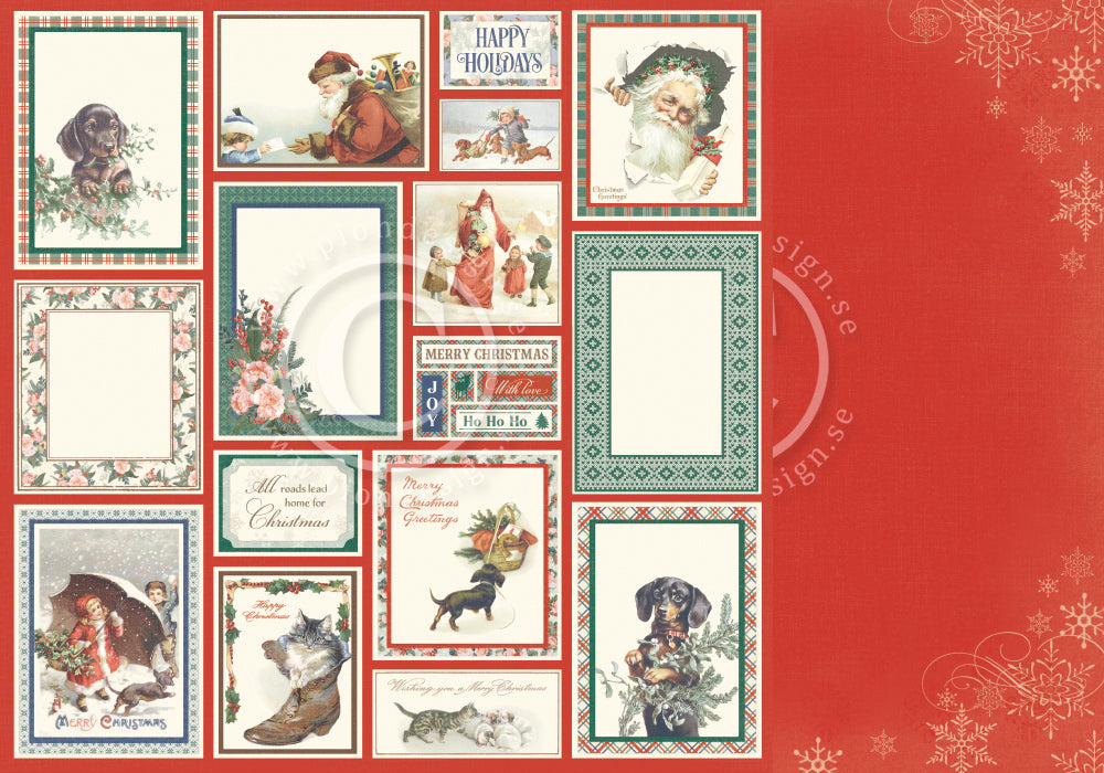 Pion Design - Home for Christmas - Merry Christmas - 12 x 12"
