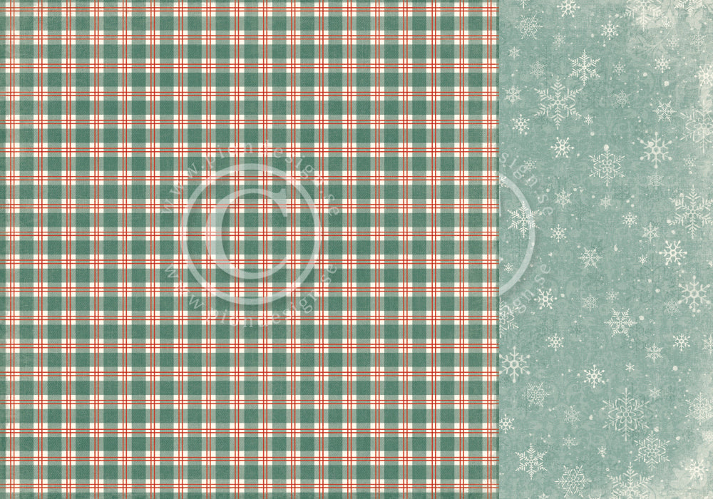 Pion Design - Home for Christmas - Christmas plaid - 12 x 12"