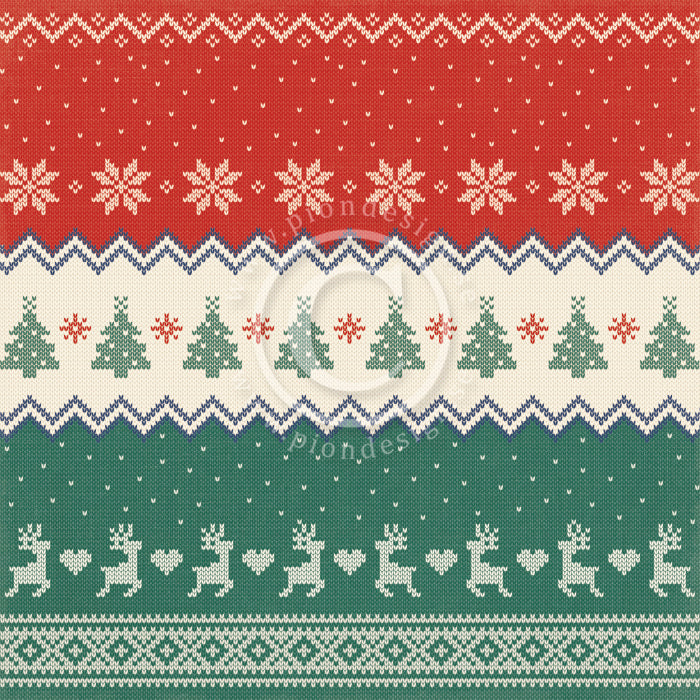 Pion Design - Home for Christmas - Christmas sweater - 12 x 12"