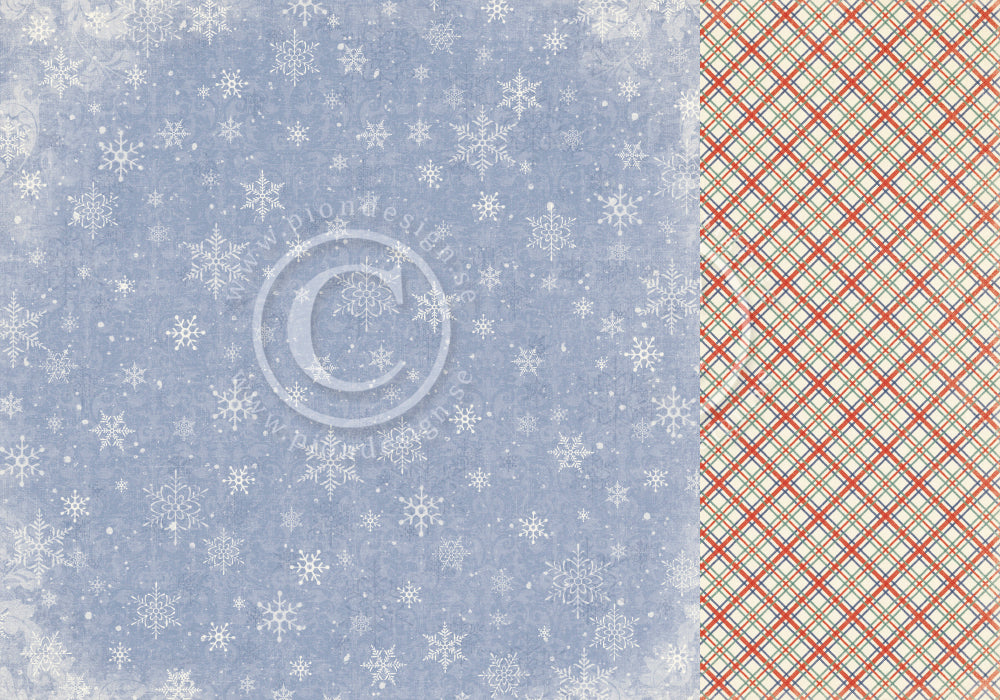 Pion Design - Home for Christmas - Holiday plaid - 12 x 12"