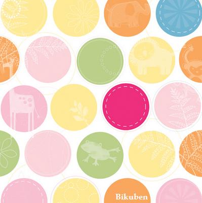 LYB:Baby Safari Girl - Large Dot 12 x 12"