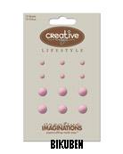 Creative Imaginations: Pink glitter brads
