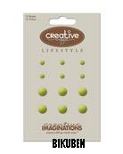 Creative Imaginations: Lime glitter brads