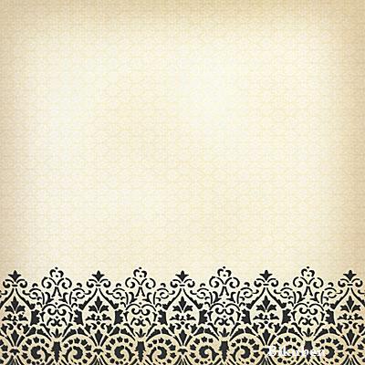 DCWV: La Creme - Bottom Edge Black Flocked 12 x 12"