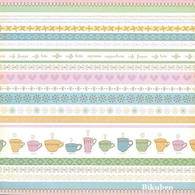 DCWV: Nana`s Kitchen - Coffee Strips Glitter 12 x 12"