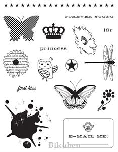 Making Memories: Just Chillin` Girl Clear Stamps