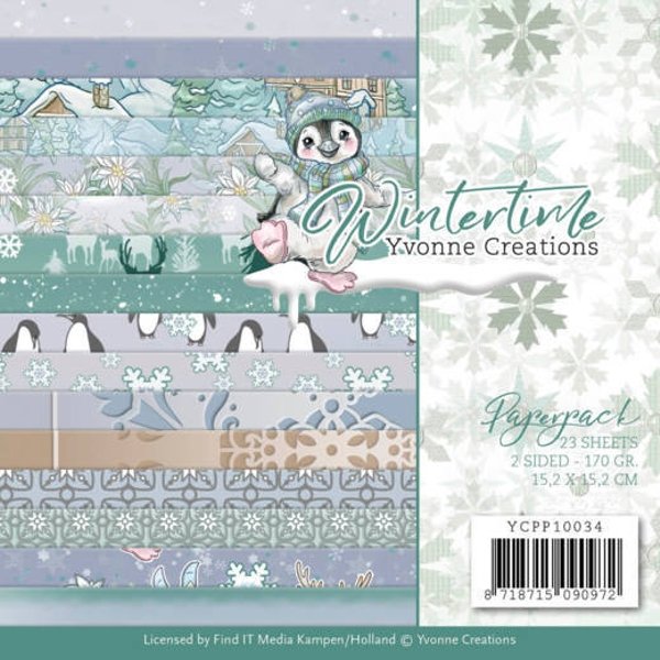 Yvonne Creations - Wintertime - Paper Pad 6x6"
