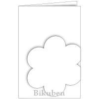 Daisy Cards-CLOUD WHITE- Trifold