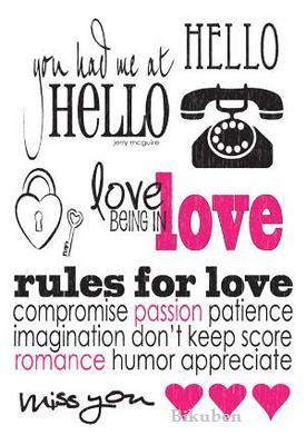 Daisy Bucket: HELLO - Rub Ons