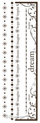 Daisy Bucket: DREAM BORDERS - Rub Ons