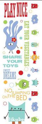 Daisy Bucket: PLAY NICE - Rub Ons