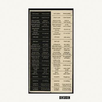 7 Gypsies: Fabric words - delinquent