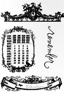 Heidi Swapp: Images Memory Book, Clear Stamps