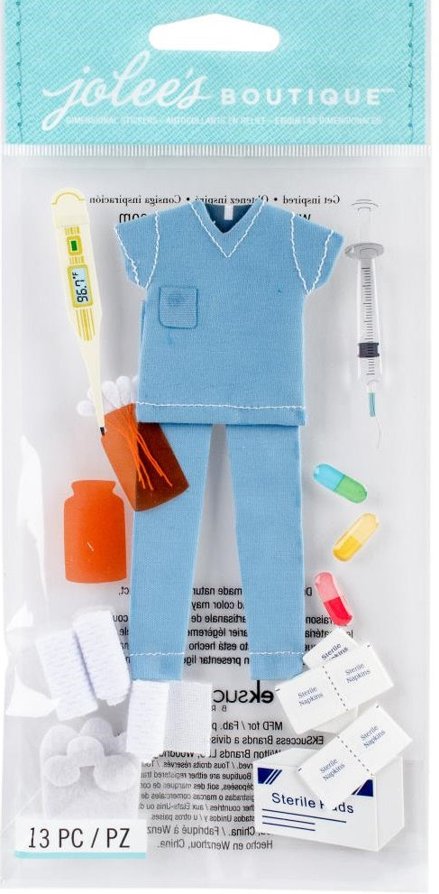 Jolee's - 3D Stickers - large - Nurse