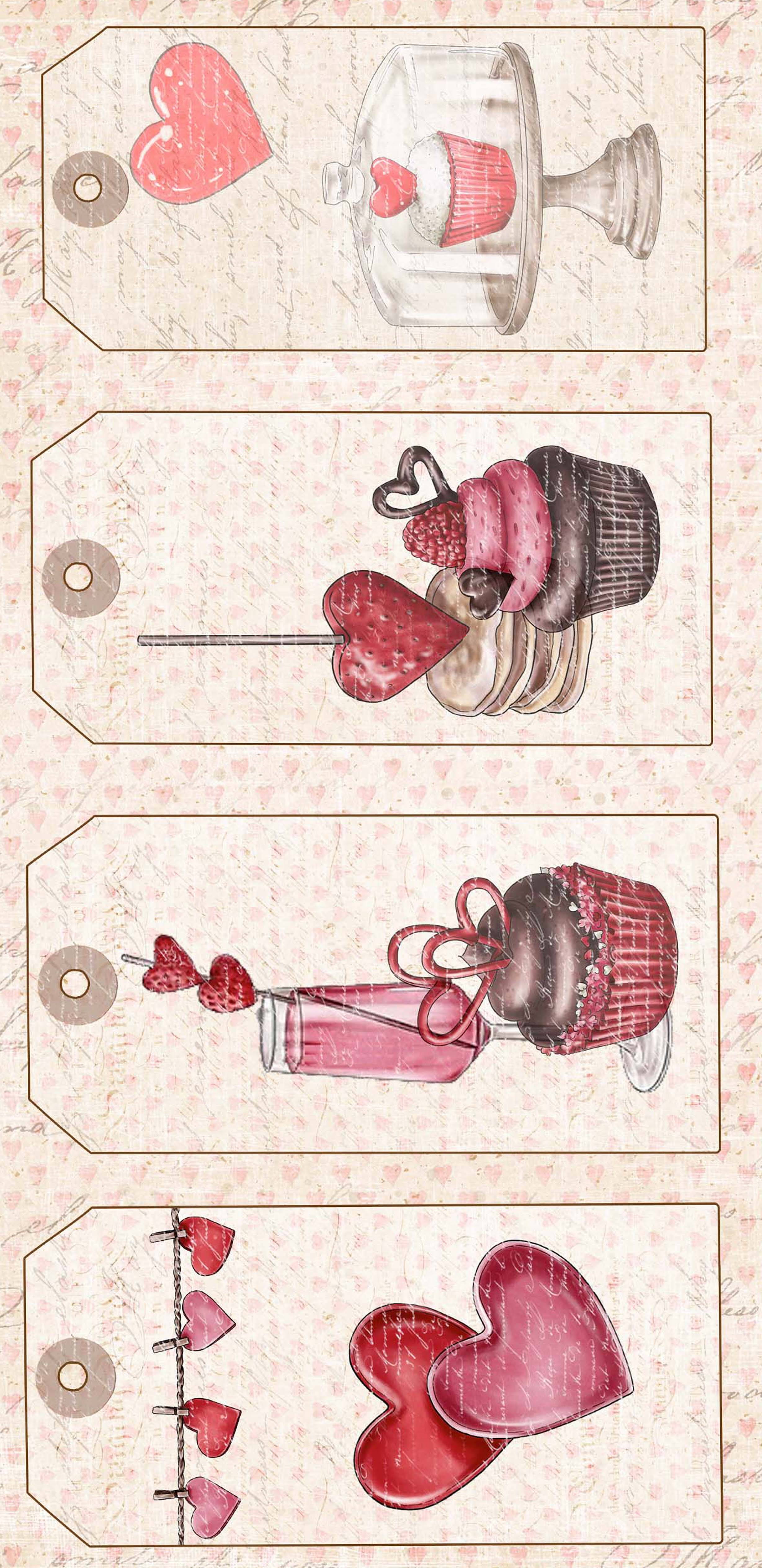 Reprint - Slimline Paper Collection - Hearts