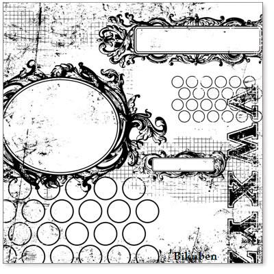 Hambly: All Mixed Up - Black Overlay   12 x 12"