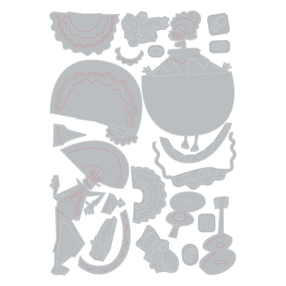 Sizzix - Tim Holtz Alterations - Thinlits - Colorize - Day of the Dead