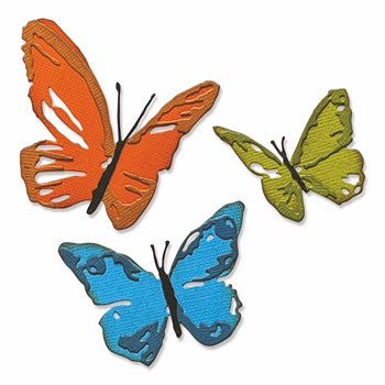 Sizzix - Tim Holtz Alterations - Thinlits Colorize - Brushstroke Butterflies