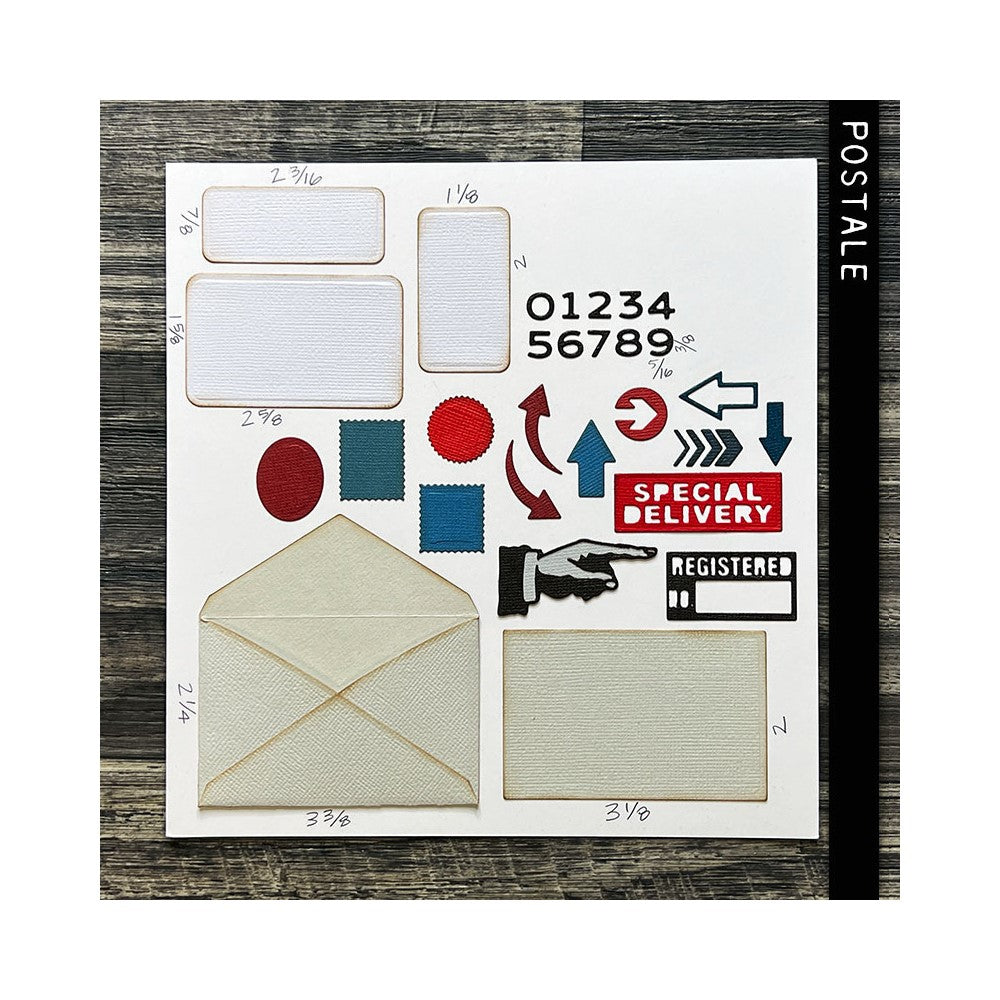 Sizzix - Tim Holtz Alterations - Thinlits  - Postale