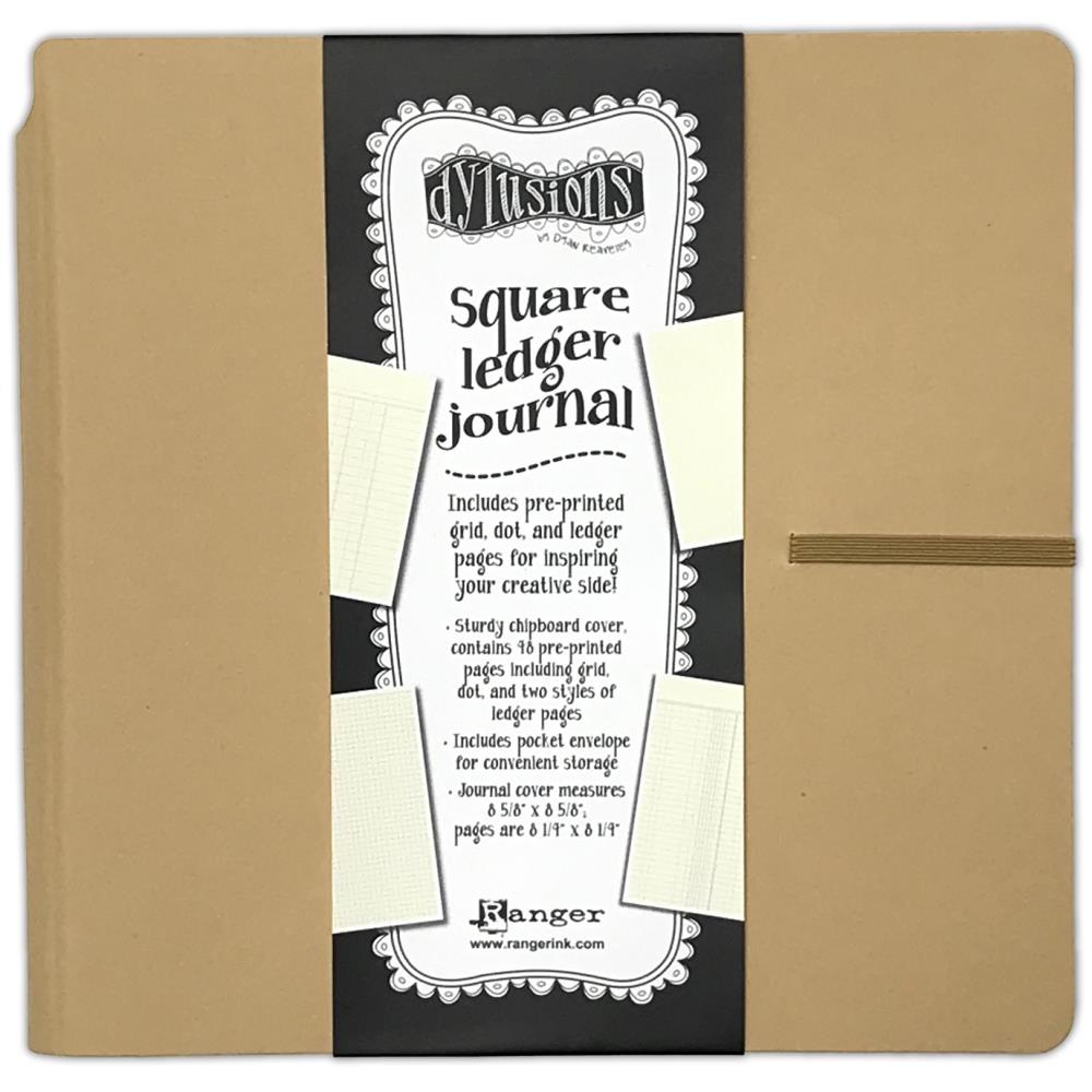 Dylusions -  Square Ledger Journal -  8 x 8"