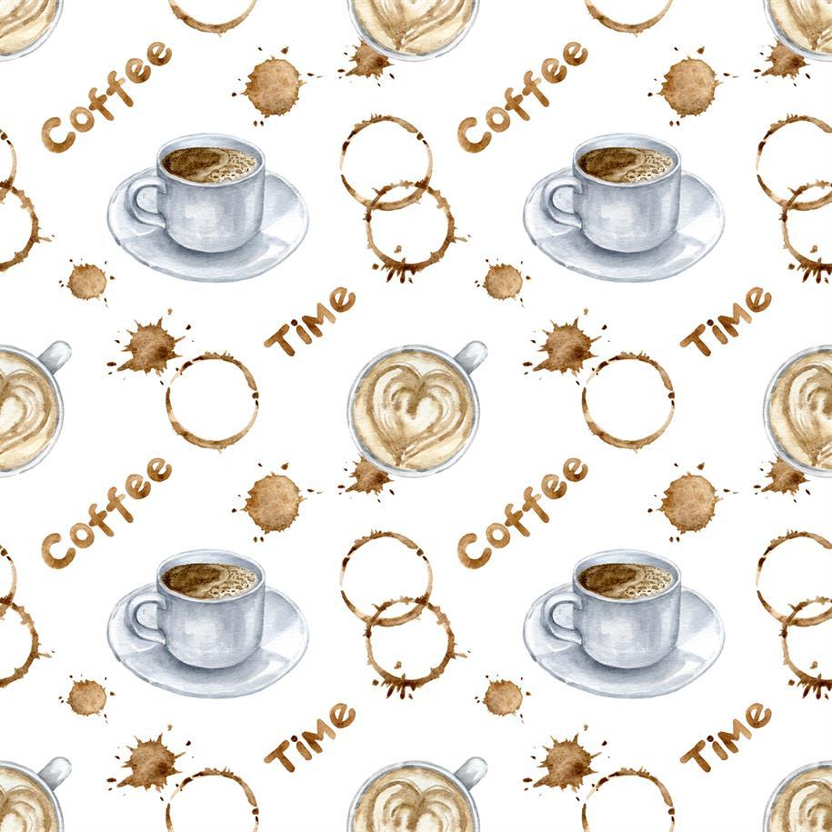 Paper Favourites - Watercolor Coffee - Paper Pack 6 x 6"