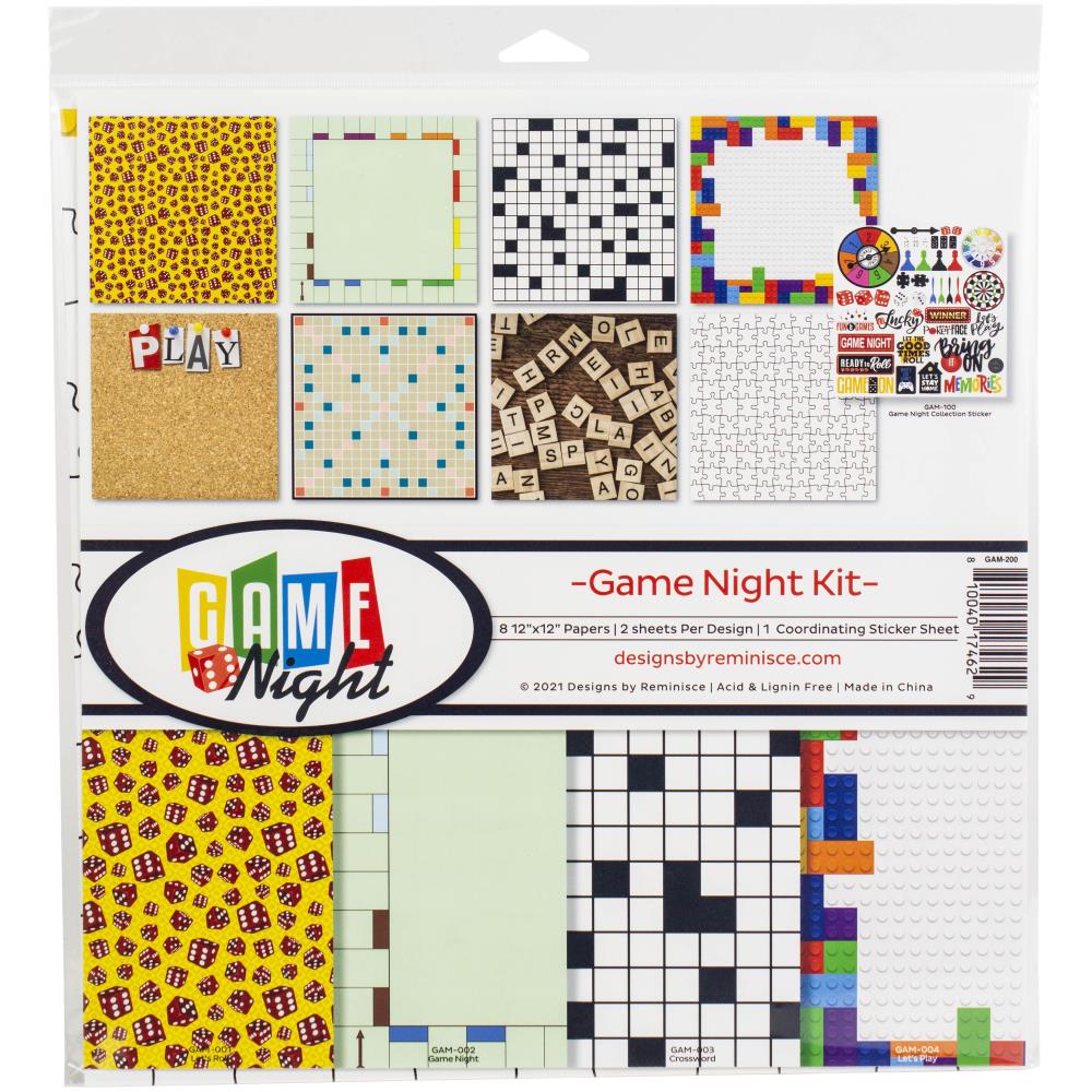 Reminisce - Game Night - 12x12" Collection Kit