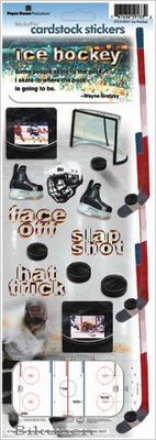 Paper House: ICE HOCKEY Cardstock Stickers