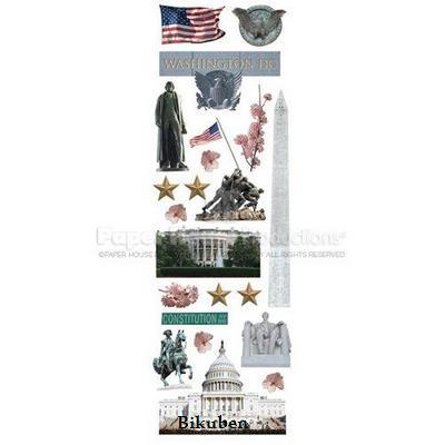Paper House: WASHINGTON DC Glitter Rub Ons