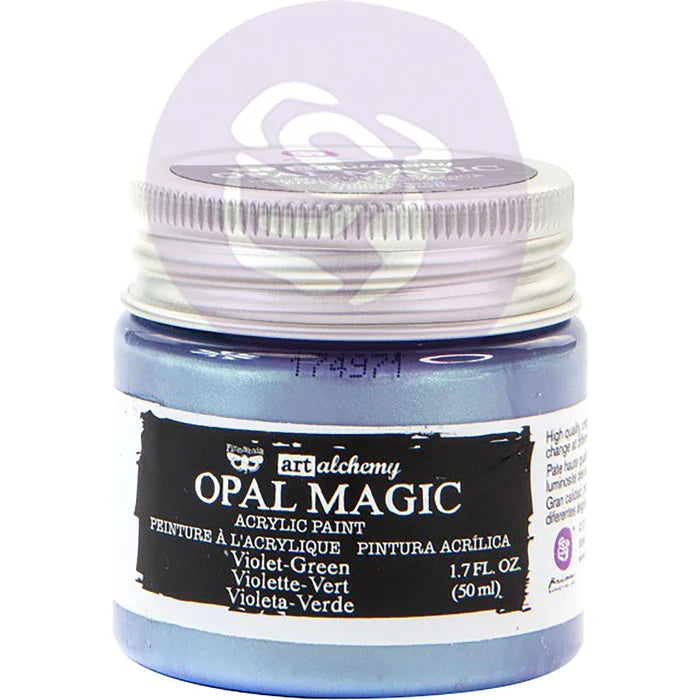Prima - Art Alchemy by Finnabair - Acrylic Paints - Opal Magic - Violet-Green