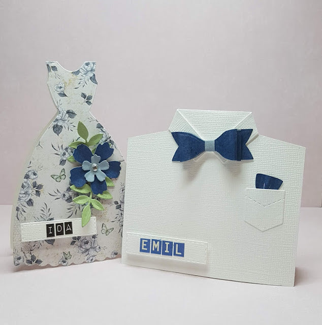 Papirdesign - Dies - Bordkort, skjorte