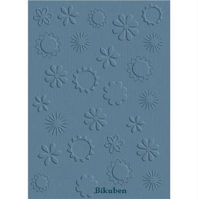 QK: FLOWERS Embossing Folder A2