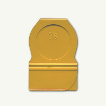 7 Gypsies Metal Index Tab Antique Gold Circle