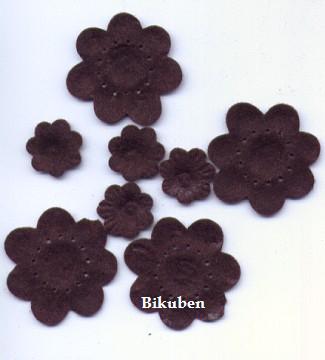 Heidi Swapp: Felt Flowers - BROWN