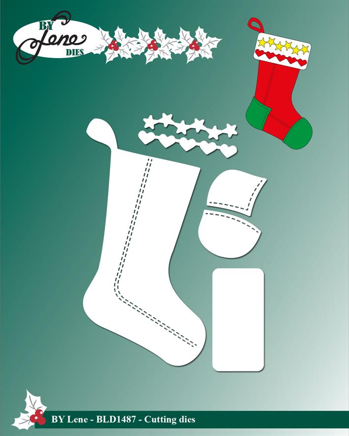 By Lene Design - Dies - Christmas Sock  bld1487
