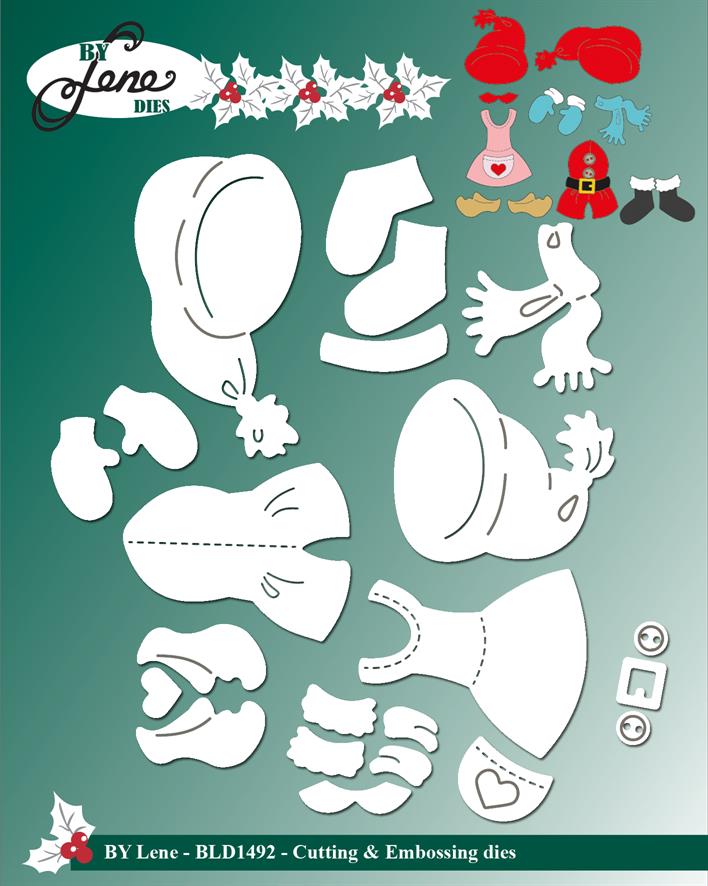 By Lene Design - Dies - Christmas clothes
