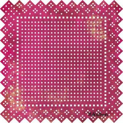 Basic Grey: Lemonade - Doilies Swiss Dot BERRY 12 x 12"
