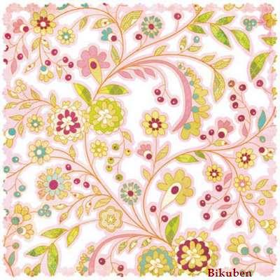 Basic Grey: Lemonade - Doilies Flowers    12 x 12"