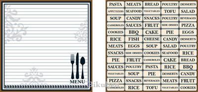 Teresa Collins: Haute Cuisine - Menu Planner 12 x 12"