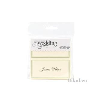 American Craft: Printable Place Cards - Branch (4 x 2" Folded)