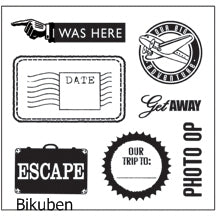 K & Company: Happy Trails - Clear Stamps