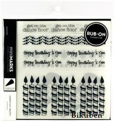 American Craft: Minimarks Celebration Rub-ons Book