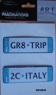 Creative Imaginations: Art Ware House - License Plates - ITALY
