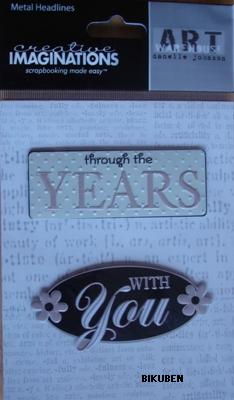 Creative Imaginations: Art Ware House - Metal Headlines - With you