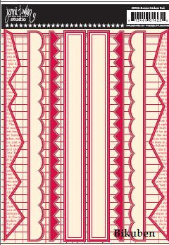Jenni Bowlin: Border Stickers RED